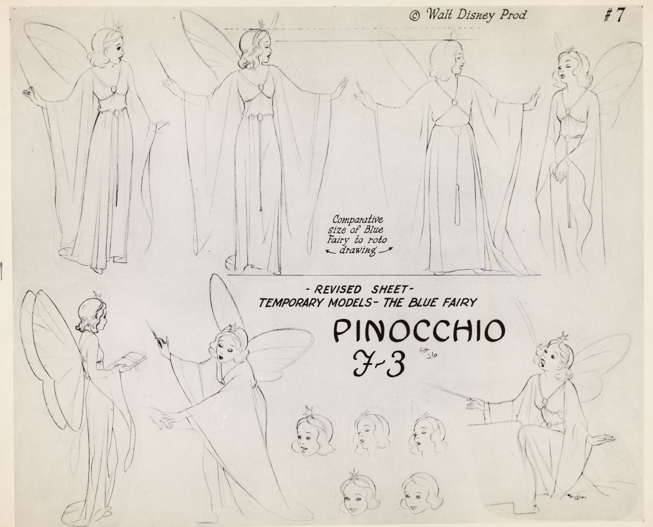 disney-universes:  Early development model sheets for Pinocchio Geppetto was gonna