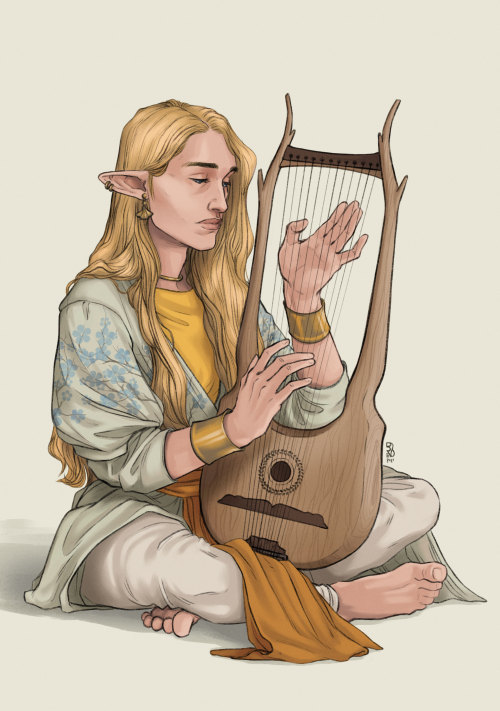 busymagpie: Finrod playing the lyre