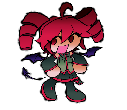 Triple Baka Except They're Cartoonified Chibis Of Themselves