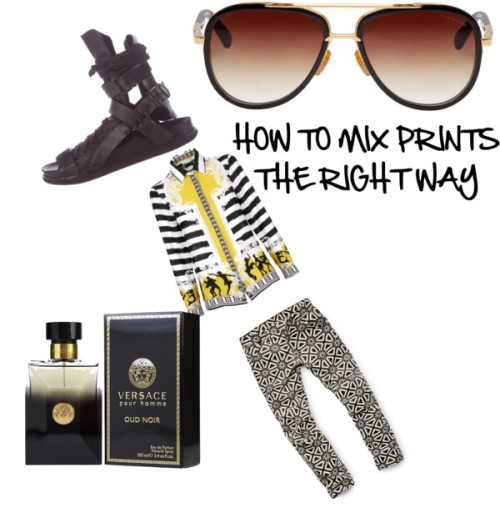 mix prints by louisjames featuring mens sunglassesG-Star Raw mens jeans / Ann Demeulemeester mens sa