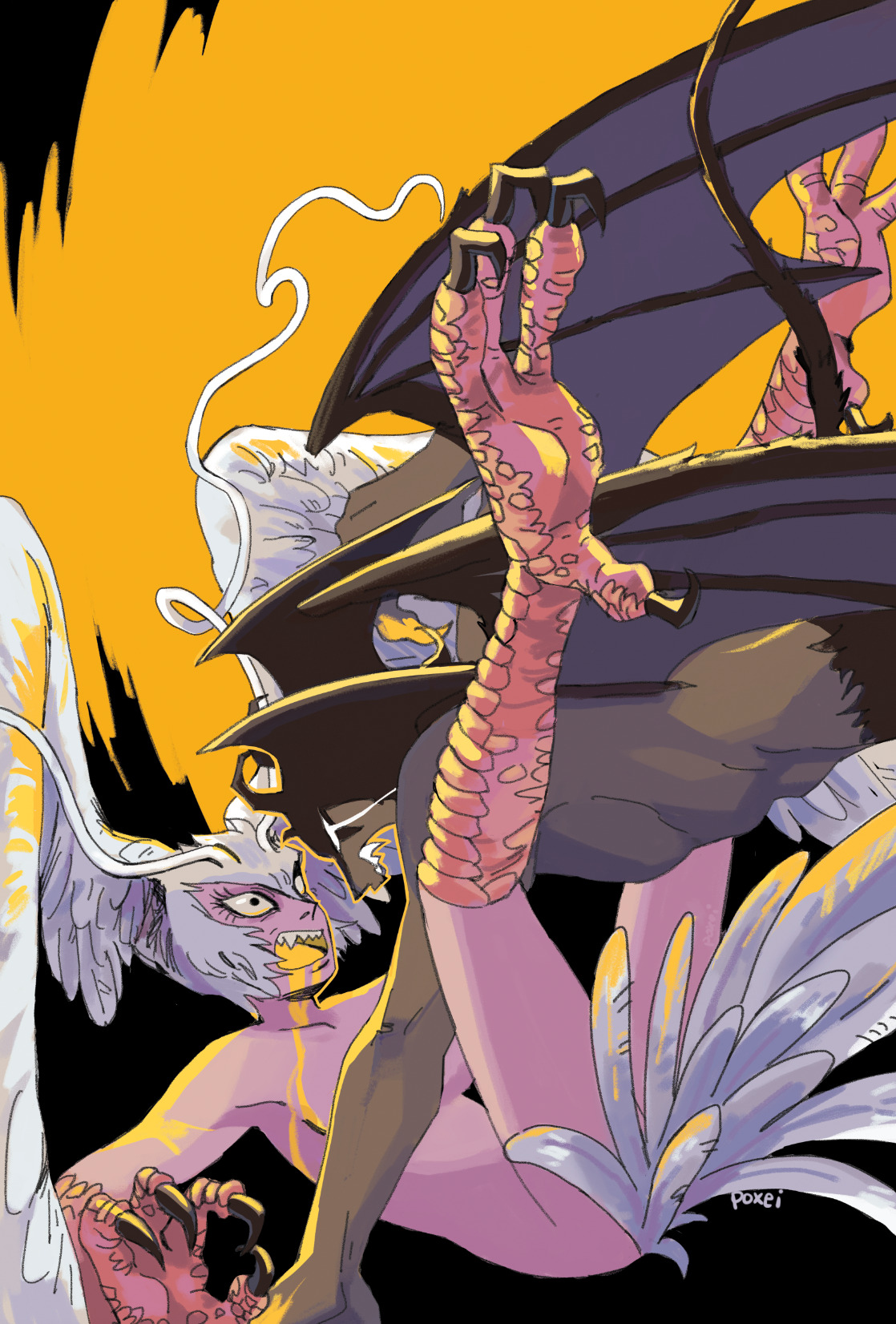 poxei — my piece from a cancelled devilman crybaby zine...
