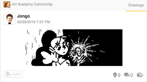 haven’t really posted any of my miiverse drawings in almost a year. Here you go.