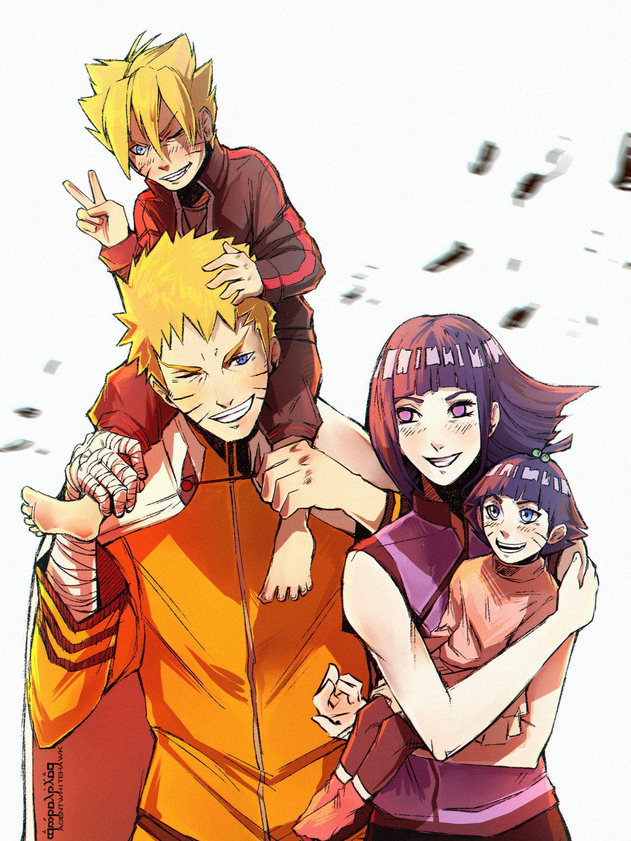 jennwolfesparreaux:  The Uzumaki Family &lt;3 http://agentwhitehawk.deviantart.com/art/The-Uzumaki-Family-552068853?ga_submit_new=10%253A1438992713