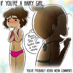 yipyap:  gender-lazy:  I needed this message when I was 8 tbh.  this is so great. i never see body positivity for hairy girls. just girls who don’t shave and therefor call themselves “hairy” when they’re bald in comparison to girls who actually