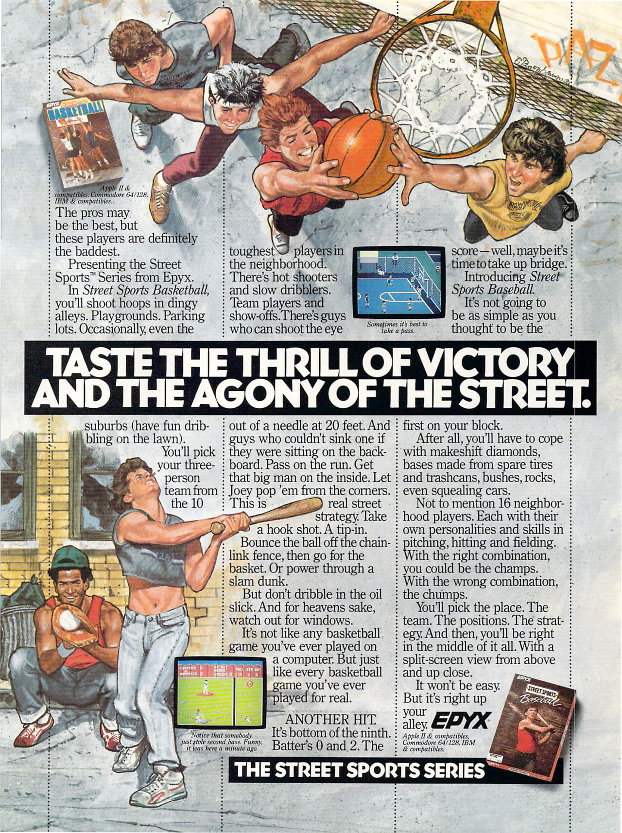 retrocgads:
“USA 1988
”
‘Street Sports Baseball’ + ‘Street Sports Basketball’[MULTI] [USA] [MAGAZINE] [1988]