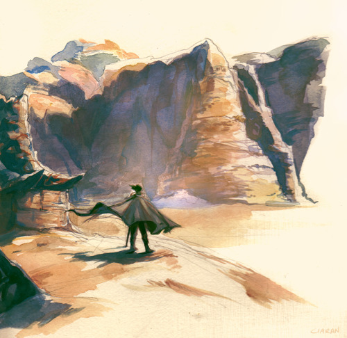 saint-vagrant:I met a traveller from an antique land…(gouache paintings of n’doul // jjba, after ozy