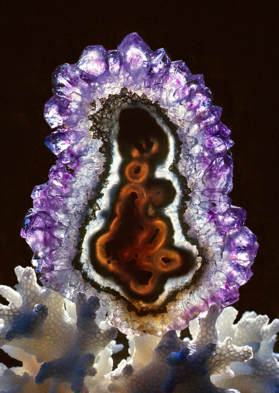 stellar-indulgence:  More Rocks And Minerals by Warren Krupsaw Amethyst Stalactite