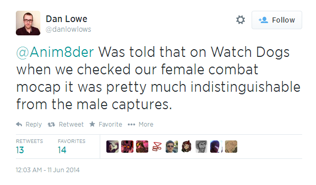 briangefrich:  Jonathan Cooper was the Animation Director on Assassin’s Creed 3.