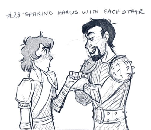 Interaction Prompts #37 - Shaking hands with each other - Viggo/Hiccup