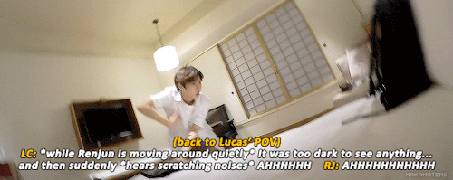 nakamotens:the dramatic retelling of how renjun and lucas scared each other at night