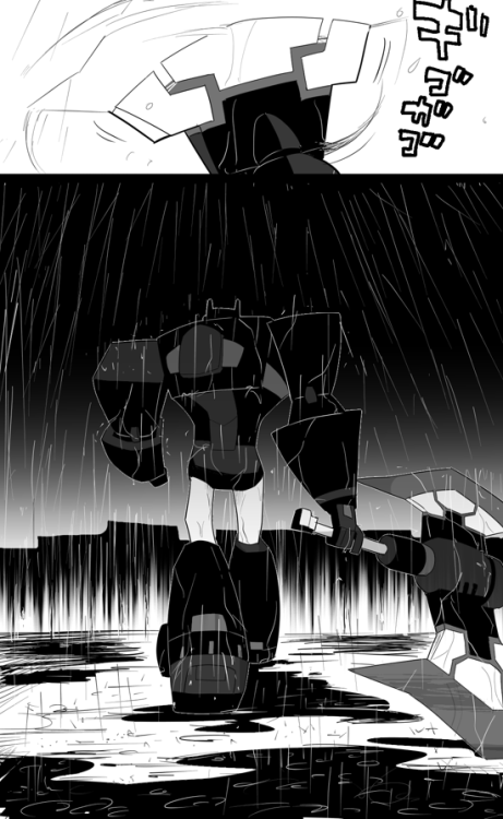 kay109:  ＜１→２の順です クリックとかフリックで読めたりします＞  黒ププｘメガ様（５）　４０～４３  【！】玩具ベースの捏造キャラ注意です【！】 原稿じゃないと、のんびり描けていいですのー。