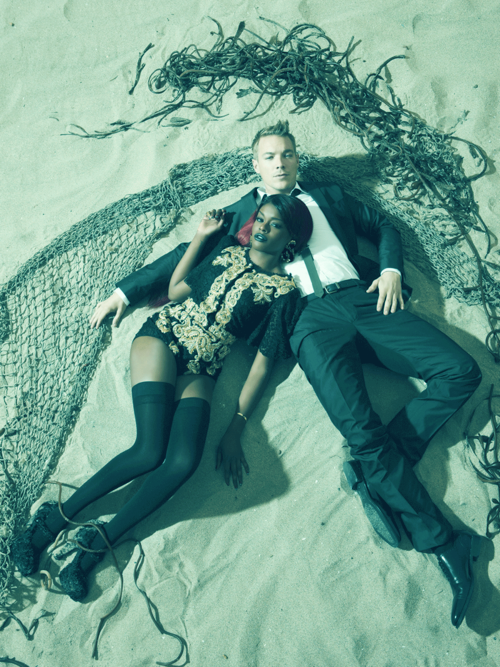 Azealia Banks &amp; Diplo by Smallz and Raskind for Vibe Magazine mafiaandco.tumblr.com/  -