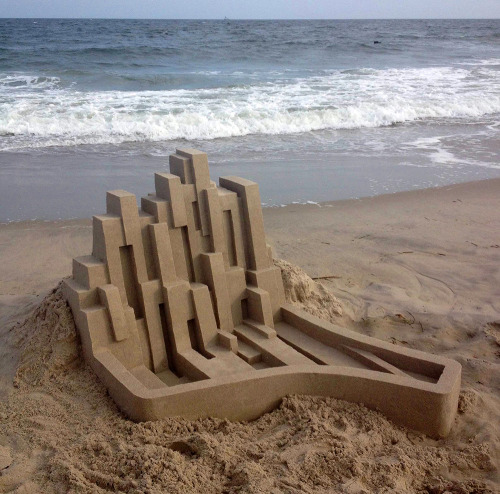 thedesigndome: New Contemporary Sand Castles by Calvin Seibert Artist Calvin Seibert, also known as 