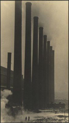 rosswolfe:  Margaret Bourke-White The Towering smokestacks of the Otis Steel Co., Cleveland 1927-1928 