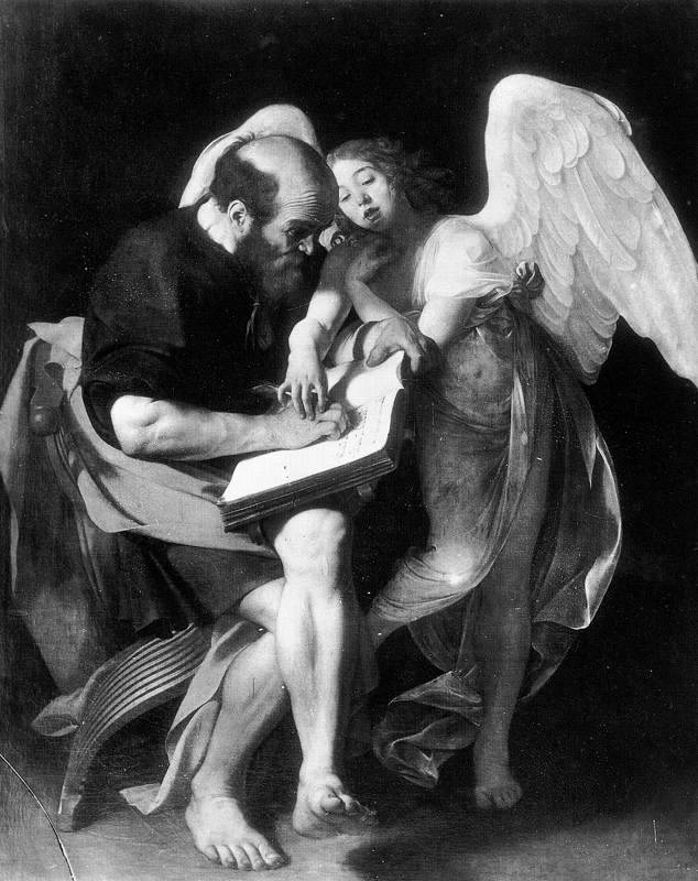 Caravaggio (Michelangelo Merisi, 1571-1610); San Matteo e l’angelo (St Matthew