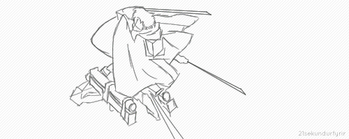 21sekundur:  Shingeki no Kyojin =&gt; key frames to final animationDedicated
