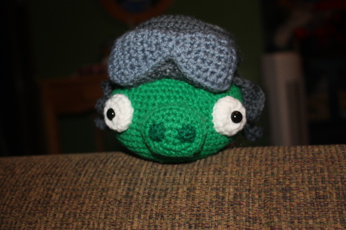 My latest crochet project a star wars angry bird piggy for my boys check out my other creations at w