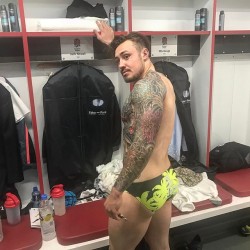 malecelebunderwear:  If we’re talking semantics that’s Jack Nowell wearing a pair of James Haskell’s speedos. Food for thought