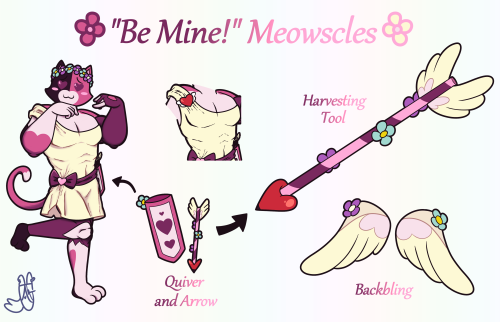 “Be Mine!” Meowscles  A Valentine’s Day-themed Fortnite skin concept for Meowscles