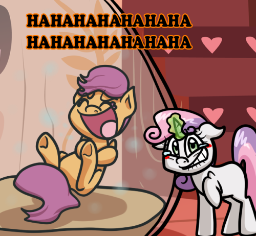 magic-accidents-happen:  Zaploom: Ahm an apple pony, not a blueberry! Waterloo: Yeah, sure, whatever! Hahaha!  x3!
