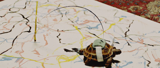 elementarymydearworld: Why are you making Clyde paint?I’m not forcing him to do