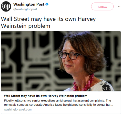 swagintherain:And calling it a “Harvey Weinstein problem” makes it sound like he started it, and it’