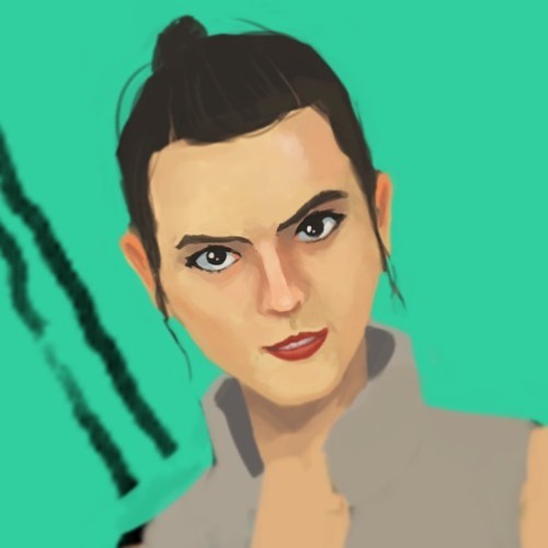 Rey #wipI seriously need to get better at painting faces, this took me hours #starwarsmonth #starw