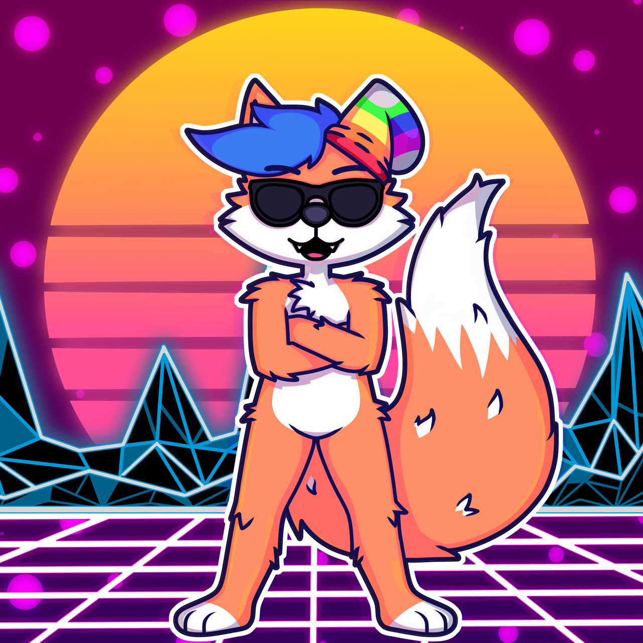 chainchomped: Finished commission for @fuzzy-the-fox A E S T H E T I C Thank you
