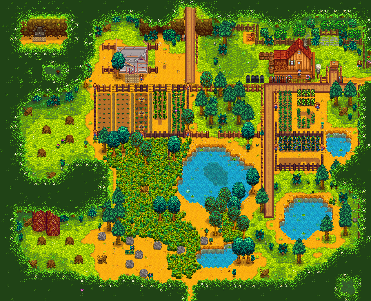 My Stardew Valley Farm This Is Thunder Pines With My Farmer Winter At The