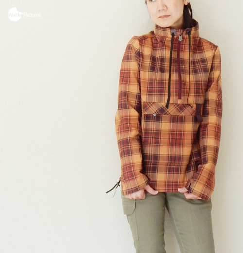 Waffle Patterns pdf sewing patterns / Arare pullover anorak