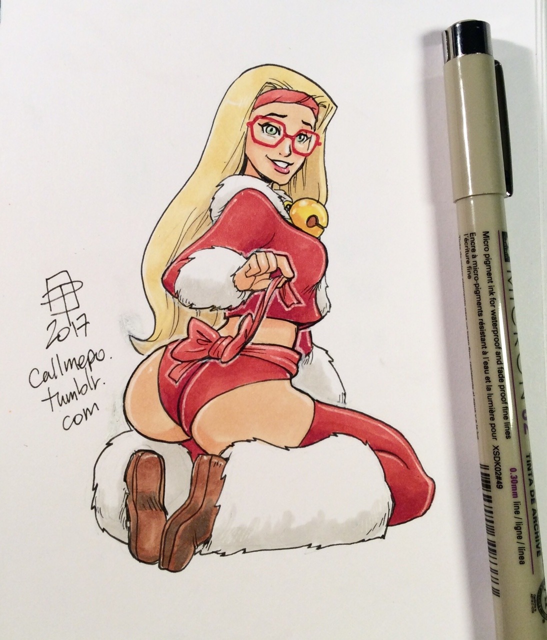 callmepo:Care to warm up with a little Honey Lemon? Holiday Hottie tiny doodle of