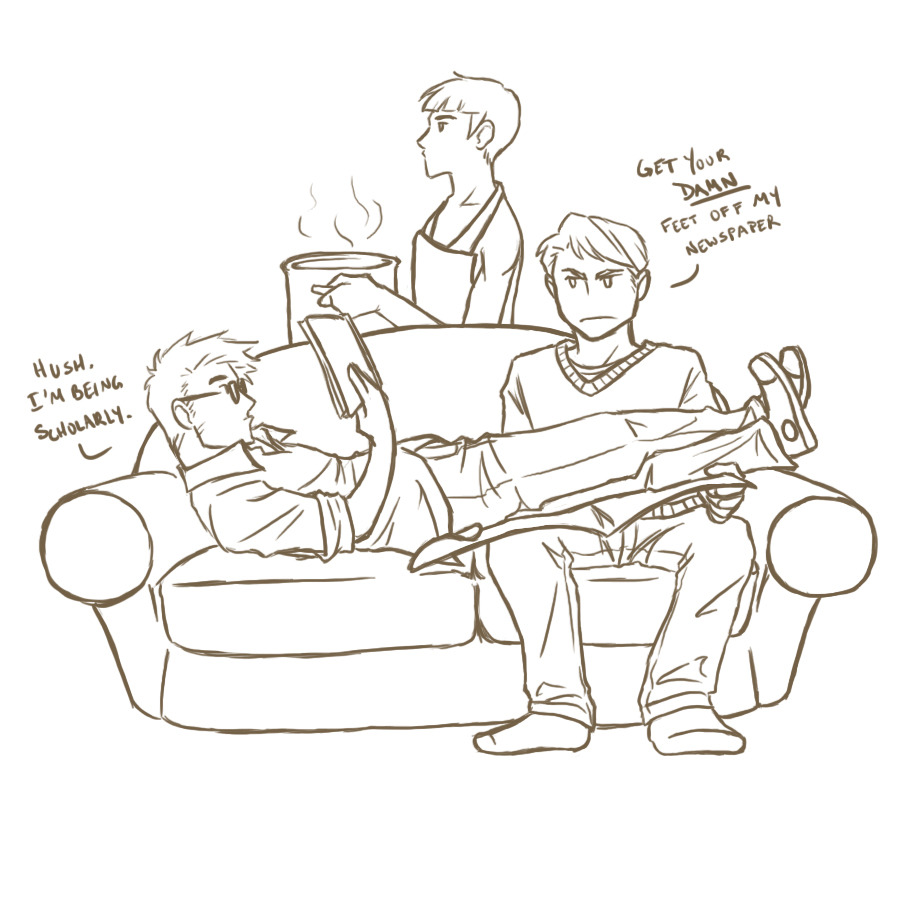 swordsofrope:   AUs inspired by [x]  You should click on the images 
