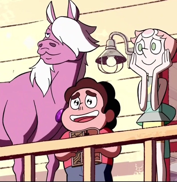 amaterasu-dreaming: idk why pearl putting her hand on amethyst was funny to me, but