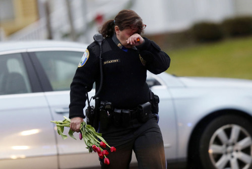 theatlantic: In Focus: Mourning in Newtown Today is Monday, the first school day since the horrific