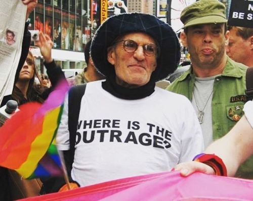 “WHERE IS THE OUTRAGE?”, Larry Kramer and other demonstrators, AIDS Coalition To Unleash