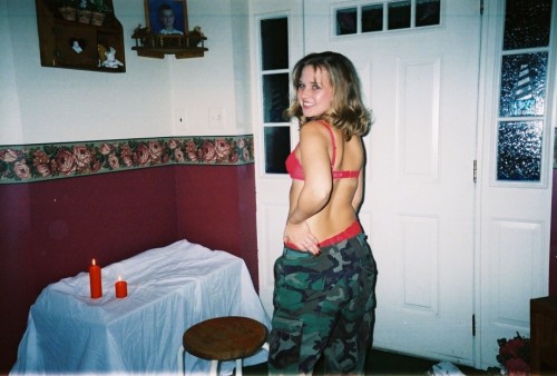 mymarinemindpart3:  Sexy girl in cammies and tags pt 1