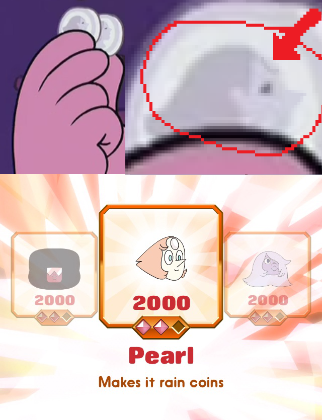 kasukasukasumisty:  steelcorridor:  A few small details in Steven Universe. Pearl appears to