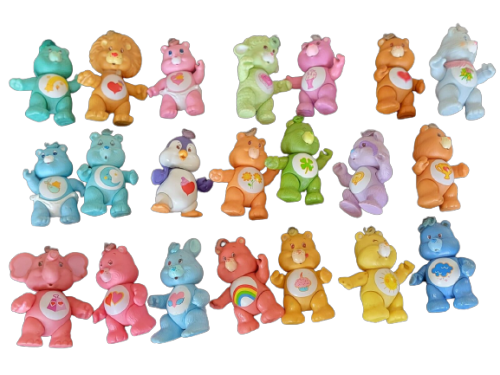 1980s Carebears and Carebear Cousins Figures