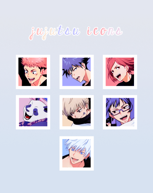 gojosattoru:★ NEW JUJUTSU KAISEN OFFICIAL ART ICONS ★ I really loved the new official art and decide