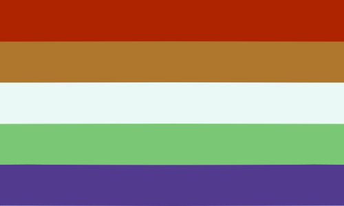 yourfavisamonsterfucker: Monsterfucker flag Red: Flame creatures (Demons and other) Brown: Fluffy cr