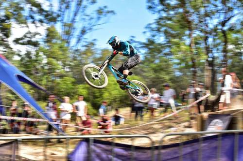 Richie Rude Win Elite Men’s Downhill at the 2015-16 Subaru National MTB Series at Jubilee Park, Toow