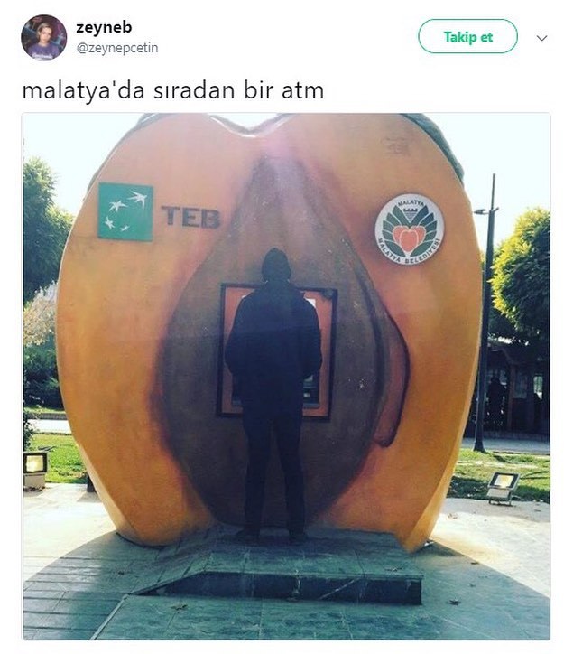 Malatyada sıradan bir ATM