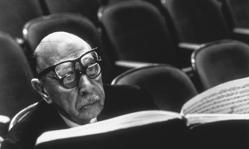 XXX de-es-ce-ha:   Igor Stravinsky wearing two photo