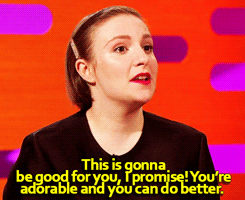 sandandglass:  Graham Norton, Lena Dunham, adult photos