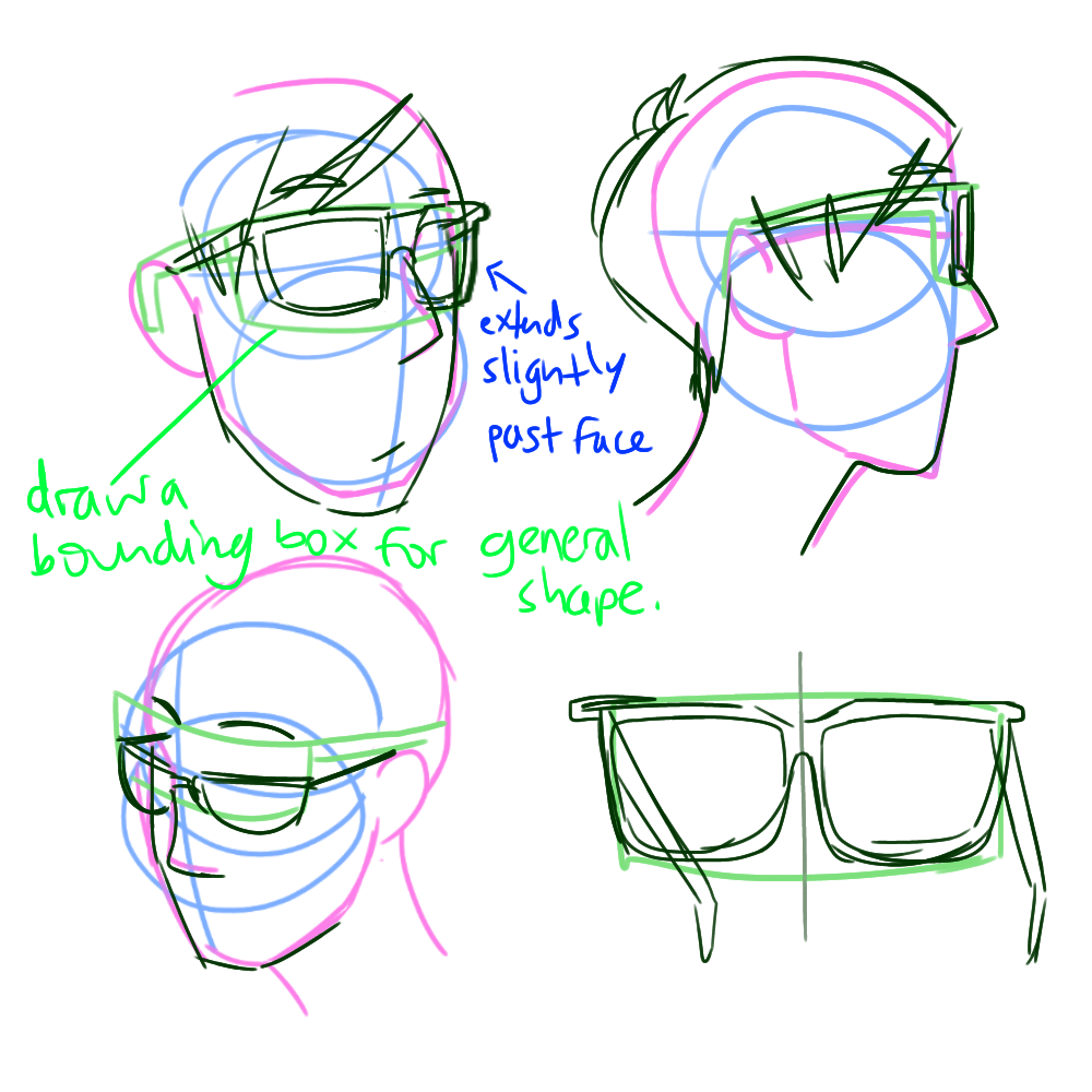 Multifandom Artist — Hey Can You Help With Drawing Glasses Theyre 