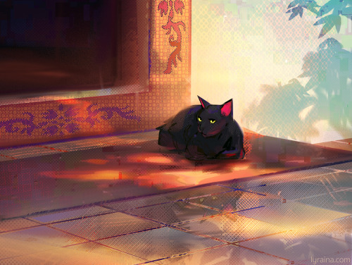 Good memories of the time I lived in Thailand with @yenshuliao for a few weeks. This temple kitty wa