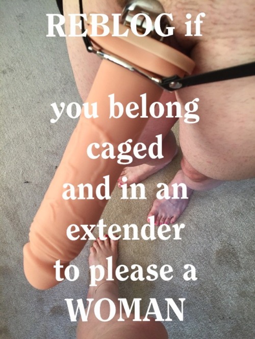 chastity-queen:Your penis cannot please Her. If it’s too small or caged, you’d better run to the loc