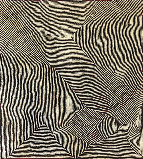 Warlimpirrnga Tjapaltjarri (Australian-Aboriginal, b. c. 1958, east of Kiwirrkurra, Western Australi