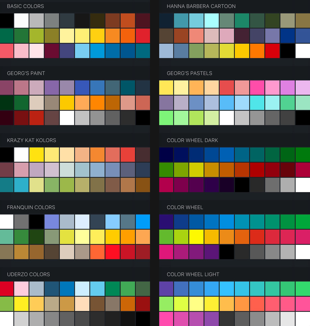 Georg S Procreate Brushes Free Procreate Color Swatches Palettes