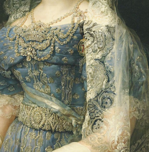 orangexocoatl: Maria Cristina by Vicente Lopez y Portana, 1830 (detail)